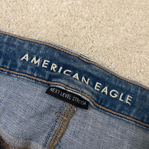 American Eagle Jean shorts size 12 MIDI embellished - Picture 5 of 6